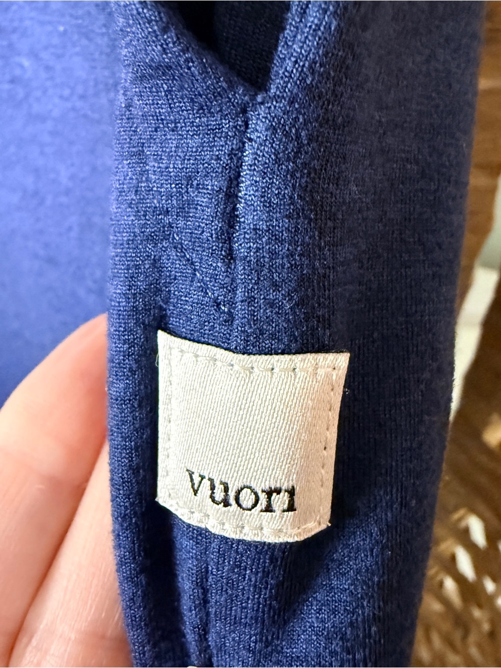 #303 Vuori Halo Essential Wideleg Pants Blue Coast Heather Size Small - Picture 7 of 11